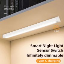 Luces LED nocturnas inalámbricas, luces con Sensor de movimiento, armario, cocina, luces nocturnas, Detector de dormitorio, armario de luz, escalera, retroiluminado
