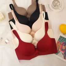 MOYISU Verstellbarer Push-Up-BH zur Verbesserung kleiner Brüste, nahtloser, kabelloser, nicht durchhängender BH, sexy Rückendesign, weich gepolsterter Komfort