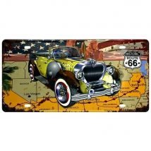 Must - Have Retro Pin Up Metal Tin Signs - Rusty Finish Adds Vintage Charm, Perfect Wall Decor for Cars & Buses Interiors