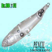 Dr.Holife 10 TEILE/LOS Unlackiert Bleistift Rohlinge Locken 10CM 12,3G Float Künstliche Harten Köder Bleistift Körper Für DIY angeln Lockt