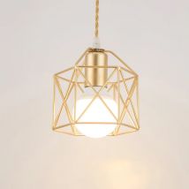Lampade a sospensione E27 Lampada a sospensione Corpo in ferro Illuminazione per interni Lustre Corridoio Camera da letto Loft vintage Gabbia in metallo Lampada 110-240 V