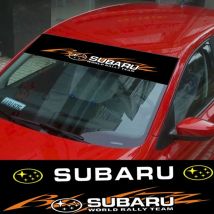 Car Sunshade Front Rear Windshield Reflective Plate Stickers For Subaru WRX Forester XV Outback Impreza STI Legacy BRZ Tribeca