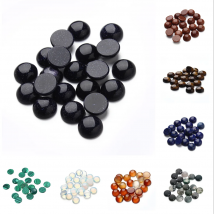 10pcs/Lot 2 4 6 8 10 12 14 16 18 20 25mm Round Onyx Cabochons Natural Bulk Stone Bead for DIY Jewelry Making Pendant Bracelet
