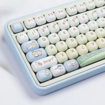 MOA/MOG Tastenkappen Kohachi Tastenkappen PBT DYE-SUB Großes Set Niedlicher Anime 2,25U 2,75U für Alice mechanische Tastaturanpassung