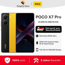 Smartfon Xiaomi POCO X7 Pro 5G, 12+256 GB, czarny, wyświetlacz AMOLED 1,5K o przekątnej 6,67 cala, aparat główny 50 MP z OIS, bateria 6000 mAh (typowa) z funkcją HyperCharge 90 W, IP68/NFC/Bluetooth