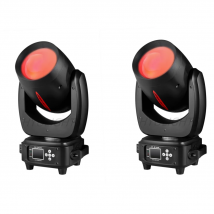 Głowica ruchoma LED 180W Beam&Spot&Zoom, 24 pryzmaty obrotowe, 14 gobo, 11 kolorów i efekt tęczy, 6 soczewek rozpraszających światło, oświetlenie sceniczne DJ