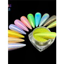 TCT-070 High Holographic Color Solvent Resistant Finer Size Glitter Powder Nail Art Decoration Nail Gel Polish Eye shadow Makeup