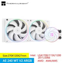 Thermalright Aqua Elite White 240 V2 All-in-one water cooling radiator Halo ARGB supports LGA1700/115X/2011/AM5/AM4