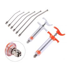 Jeringa de alimentación de aves, alimentación de polluelos, polaina de alimentación, aguja curva, medicina, loro, mascota, jeringa para pájaros, suministros de alimentación de aves