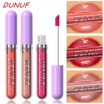 DUNUF Pearl Lip Gloss Feuchtigkeitsspendender Lipgloss Easy Color Lippenstift