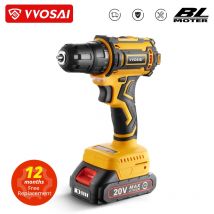 VVOSAI 20V Trapano elettrico senza spazzole 50NM Cacciavite a batteria Batteria agli ioni di litio Mini cacciavite elettrico Strumento serie MT