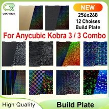 Für Anycubic Kobra 3 PEI-Blatt strukturierte doppelseitige Kobra 3 Combo Federstahlblech-Bauplatte für Anycubic Kobra 3 Combo