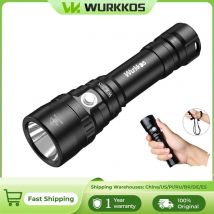 Wurkkos WK20S Powerful Diving Flashlight IPX8 Waterproof Scuba Dive Light Rechargeable Max 2000 Lumen SST40 HD LED 4 Modes