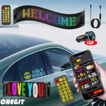 LED Matrix Pixel Panel flessibile indirizzabile USB 5V RGB Pattern Graffiti a scorrimento testo animazione Display Car Shop APP Bluetooth