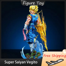 Yunqi Dragon Ball Super Saiyan Vegito Trzy wymienne głowy Figurka GK Statua Statyczna Model Kolekcjonerski Prezent