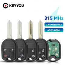 KEYYOU Car Remote Key 3/4/5 Buttons 315MHz 4D63 Chip For Ford Flex Explorer Taurus Mustang 2010 2011 2012 2013 CWTWB1U793 Key