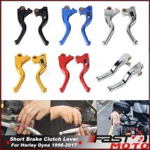 For Harley Dyna 1996-2017 Aluminum Motorcycle Handle Durable Left/Right Front Clutch Brake Handle Lever Fits Fat Street Bob FXD