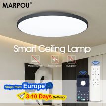 MARPOU Plafoniera a LED Dimmerabile Telecomando APP 36W Lampada da soffitto a LED moderna intelligente Interni Decorazioni per la casa Bagno Soggiorno