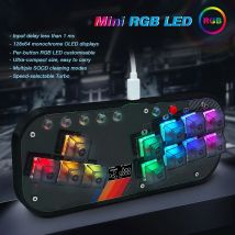 Mini HitBox Controller SOCD Arcade Stick Keyboard RGB Cherry Switch For PC Android PS4 Misterfpga
