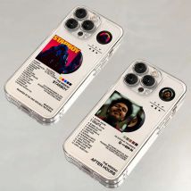 The Weeknd Minimalist Poster album Phone Case For iPhone 16 15 14 13 12 11 Mini Pro Max X XR XSMax 7 8 Plus SE20 Clear Cover