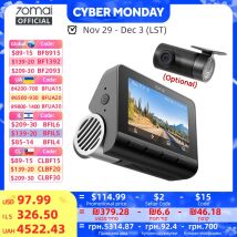 70mai 4K Dash Cam A810S Dual HDR Built-in GPS ADAS 24H Parking 4G Compatible Car DVR 70mai A810S Supercapacitor Voice Control