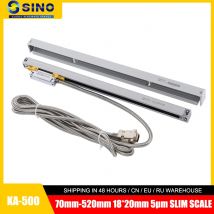 Sino KA500 Sottile di Vetro Lineare Bilancia Righello KA-500 Sottile Piccolo 5V TTL Digitale DRO Bilancia 70 120 170 220 270 320 370 420 470 520 millimetri