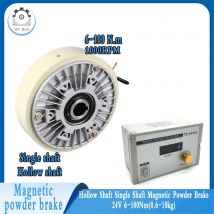 Magnetyczny hamulec proszkowy z pojedynczym wałem drążonym 24 V 6-100 Nm (0,6-10 kg) 1000 obr./min Zestaw kontrolera naprężenia do maszyny do drukowania i farbowania