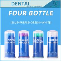 100 Stück/Flasche Zahn mikro bürste Denspay Einweg-Mikro bürsten Applikatoren putzen Zähne Mund zahnarzt Material verlängerung