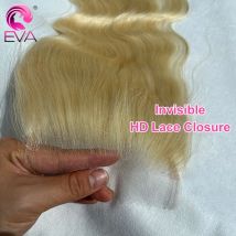 Ultradünner HD-Spitzenverschluss, 5 x 5/13 x 4/13 x 6, unsichtbarer HD-Spitzenfrontverschluss, vorgezupftes Echthaar, HD-Frontalverschlüsse # 613-Farbe