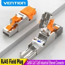 Złącza RJ45 Cat8 Cat7 Cat6A Metalowa wtyczka bez narzędzi Łatwe zakończenie Wtyczka 2000 MHz 40G LAN