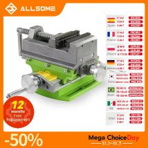 ALLSOME Morsa a croce da 3 pollici Morsa da tavolo Tavolo composto Banco da lavoro Corpo in lega di alluminio per fresatura di perforazione HT2878