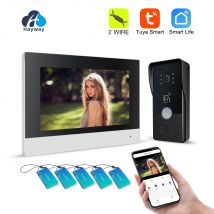 2 Drähte Smart Home Tuya Wifi 1080P Video Intercom Video Tür Telefon 7'' Touch Monitor Video Türklingel tür Kamera Sicherheit System