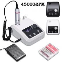 Taladro eléctrico para uñas de 45000 RPM, lima eléctrica con pantalla HD, pluma de manicura de Metal, lijadora de torno profesional para uñas