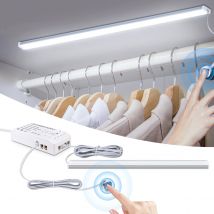 LED-Lichtleiste, Touch-Sensor, Dimmschalter, EU/US-Netzstecker, LED-Nachtlicht für Küche, Kleiderschrank, Schrankbeleuchtung, 30 cm/40 cm/50 cm
