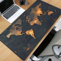 Tappetino per mouse con mappa del mondo Tappetino per mouse da gioco grande Tappetino da scrivania in gomma 900x400 Tappetino da tavolo antiscivolo per PC portatile Gamer accessori da scrivania