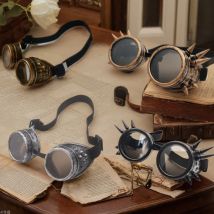 1PC Motorrad Retro Steampunk Brille Fahrer Gothic Sonnenbrille Schutzbrille Dekorationen Mehrere Modelle Dress Up-tool