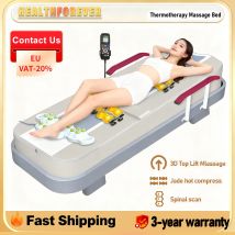 3-jähriges Garantie-Massagebett, elektrisches Ganzkörper-Massagebett zum Bewegen und Rollen von Wärme, Jadestein-Massagebett, elektrischer Jade-Rollen-Massagetisch
