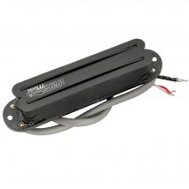Wilkinson M-Serie Low Gauss Keramik Single Coil Size Humbucker Neck Middle Bridge Pickup für ST-Gitarre, Black Rail