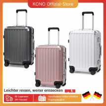 Custodia rigida Supercase con telaio in alluminio bagaglio a mano per PC e bagaglio a mano, 4 rotoli e TSA 54x38x23cm