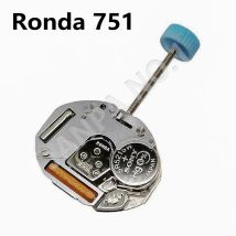 Schweizer Original-RONDA 751-Uhrwerk, 2 Zeiger, Quarzwerk, elektronisches Uhrwerk, neues Marken-Uhrenzubehör
