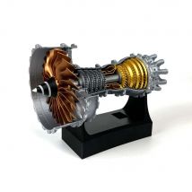 TR900 Turbofan Modello di motore Kit motore per aereo Turbojet Modello di motore Regalo per adulti Giocattolo educativo scientifico meccanico