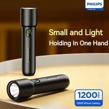 Philips 2025 nowa przenośna latarka EDC akumulatorowe latarki LED dla Defensa osobista samoobrona