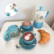Juego de café de simulación para niños, vajilla, casa de juegos/cocina al aire libre, juego de té de la tarde, juguete para niños, regalo, 4/11 Uds.