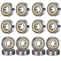 10szt 608 ZZ 608RS Łożyska kulkowe 608ZZ Metalowe podwójnie ekranowane miniaturowe łożyska kulkowe do deskorolki 8mm X 22mm X 7mm