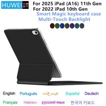 Tastiera magica per iPad 11a 10a generazione Custodia 2025 iPad A16 11a 11" A3354 A3355 A3356 A2696 Custodia con libro magnetico intelligente Folio
