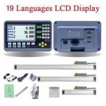 19 lingue 3 assi LCD DRO 2 assi LCD DRO SET lettura digitale con 2/3 pezzi 50-1000mm scala lineare codificatore righello per tornio fresatura