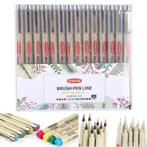14-Farben-Pinsel, Mikro-wasserfest, Fineliner-Stift-Set, Tinte, feine Spitze, Skizzieren, Anime-Künstler, Illustrieren von Zeichenzubehör