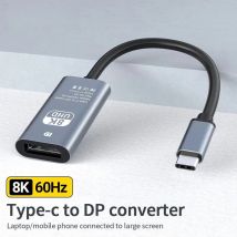 8k HD USB-C zu Displayport Konverter Typ C Stecker zu DP Buchse Stecker Unterstützung 8k 60hz/4k 120hz perfekt für MacBook Pro Dell