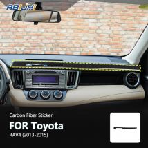 Für Toyota RAV4 2013 2014 2015 Neue Kohlefaser-Innenausstattung Beifahrer-Armaturenbrett Dekoration Aufkleber Auto-Zubehör