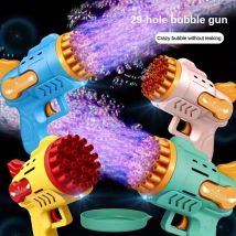 Bubble Gun Kinderspiel zeug elektrische automatische Seife Rakete Blasen Maschine im Freien Hochzeits feier Spielzeug führte Licht Kinder Geburtstags geschenke